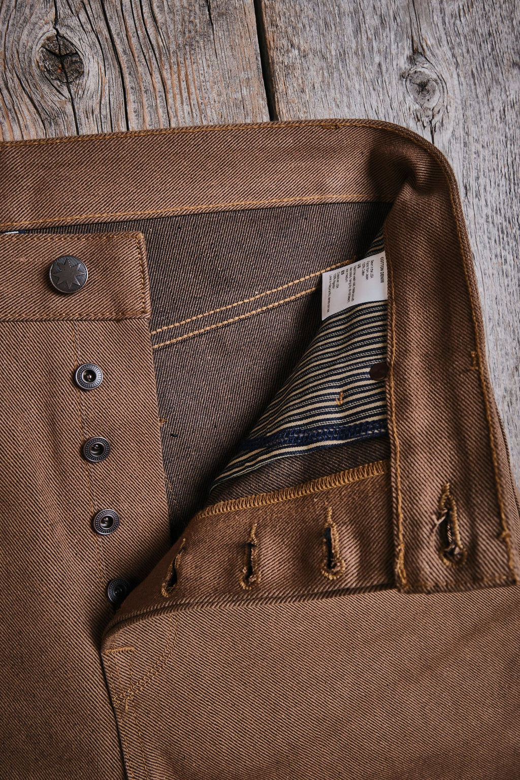 #PH-P3135735 Freenote Cloth Modesto in 15 oz. Brown Denim
