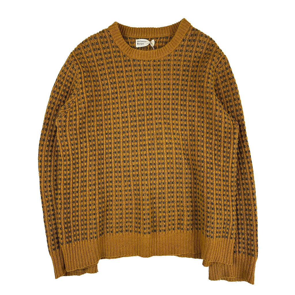 #PH-P10103M Universal Works Loose Crew in Cumin Wool