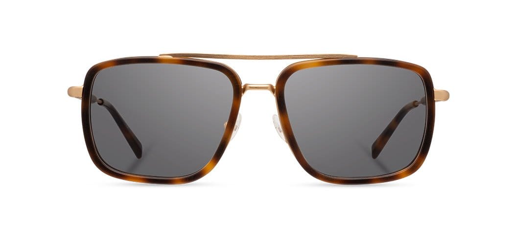 Grant in Matte Brindle & Matte Gold, Walnut & Grey Polarized