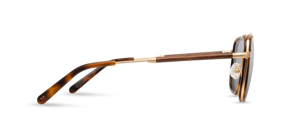 Grant in Matte Brindle & Matte Gold, Walnut & Grey Polarized