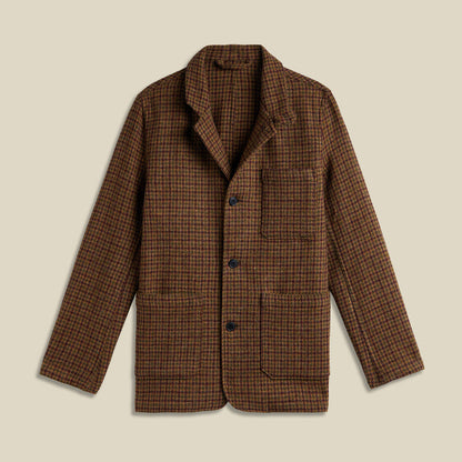 Working Blazer in Pied Poule Wool