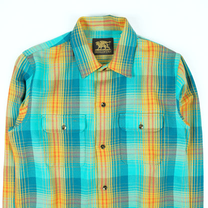 Webster in Blue, Beige, and Red Twill Check