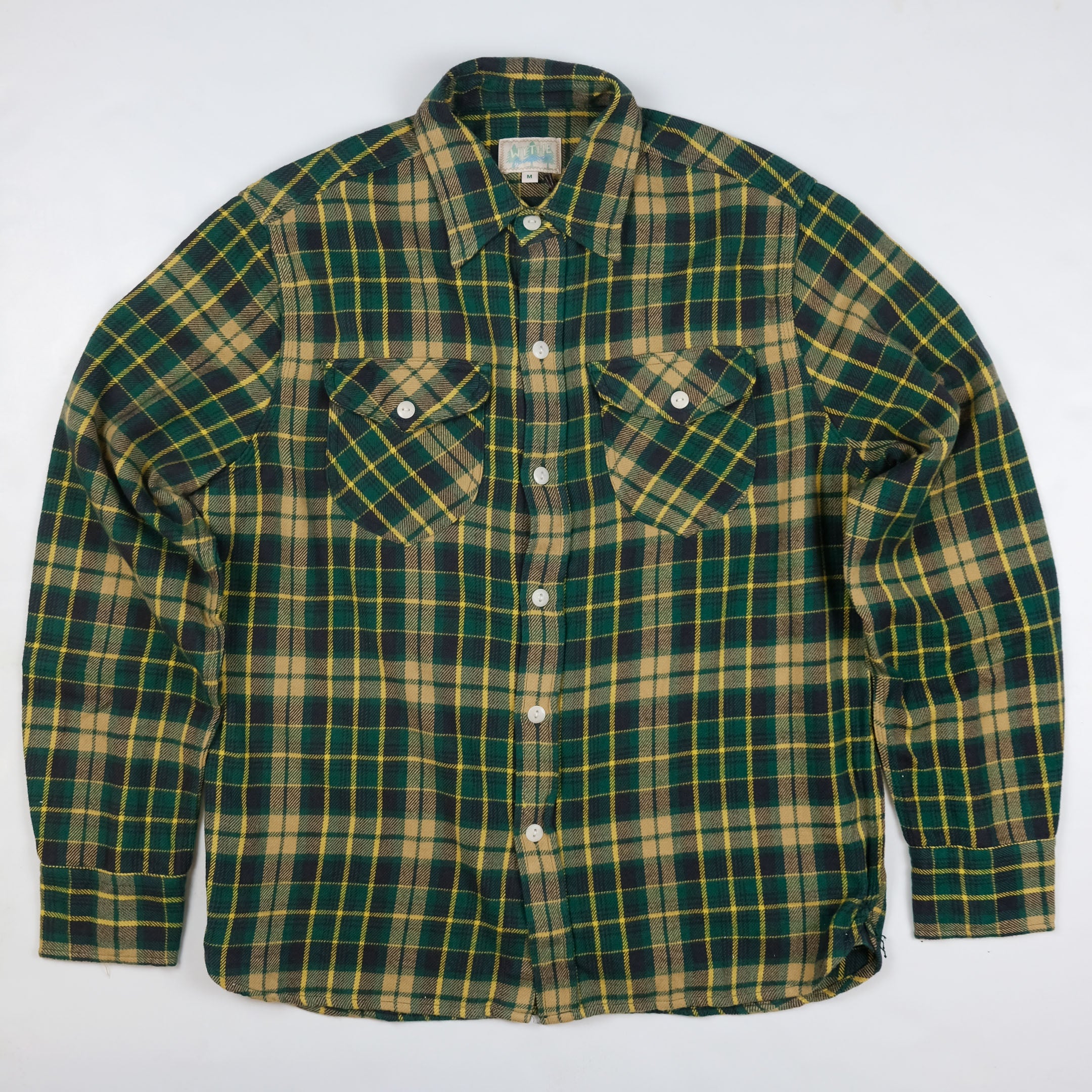 Washed Flannel Work Shirt in Wisconsin White Pine – Porterhouse ...