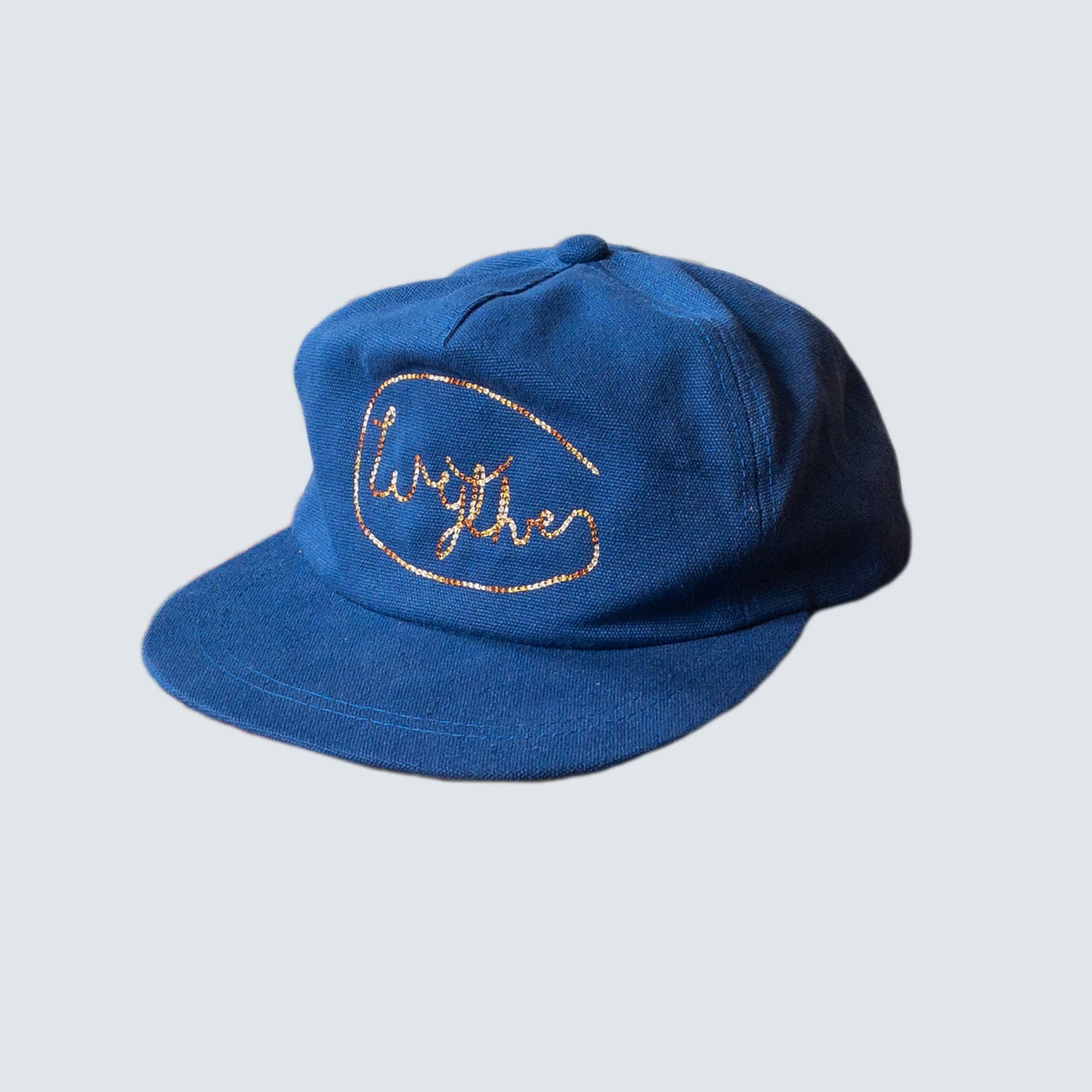 Chainstitched Canvas Ranch Hat in Blue/Ombre