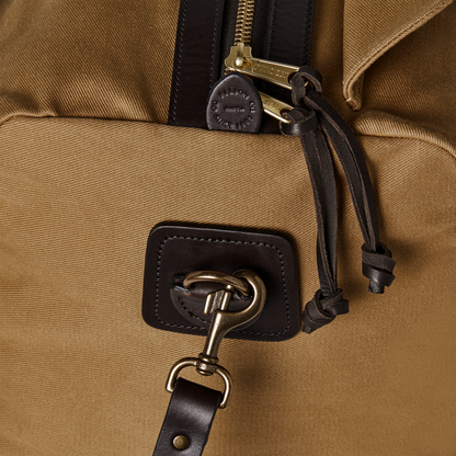 Medium Rugged Twill Duffle Bag in Tan