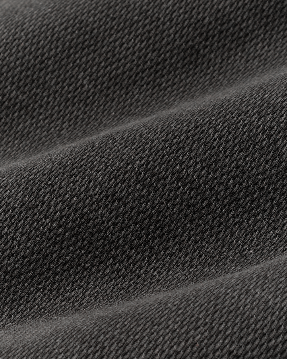 Waffle Knit Henley in Charcoal