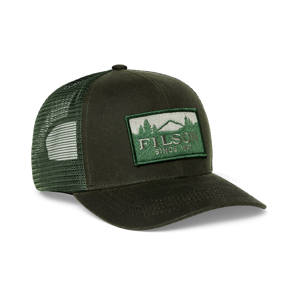 Logger Mesh Cap in Otter Green Waxed