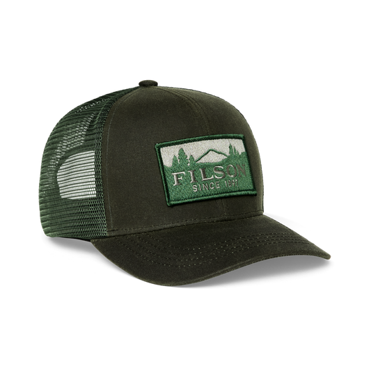 Logger Mesh Cap in Otter Green Waxed