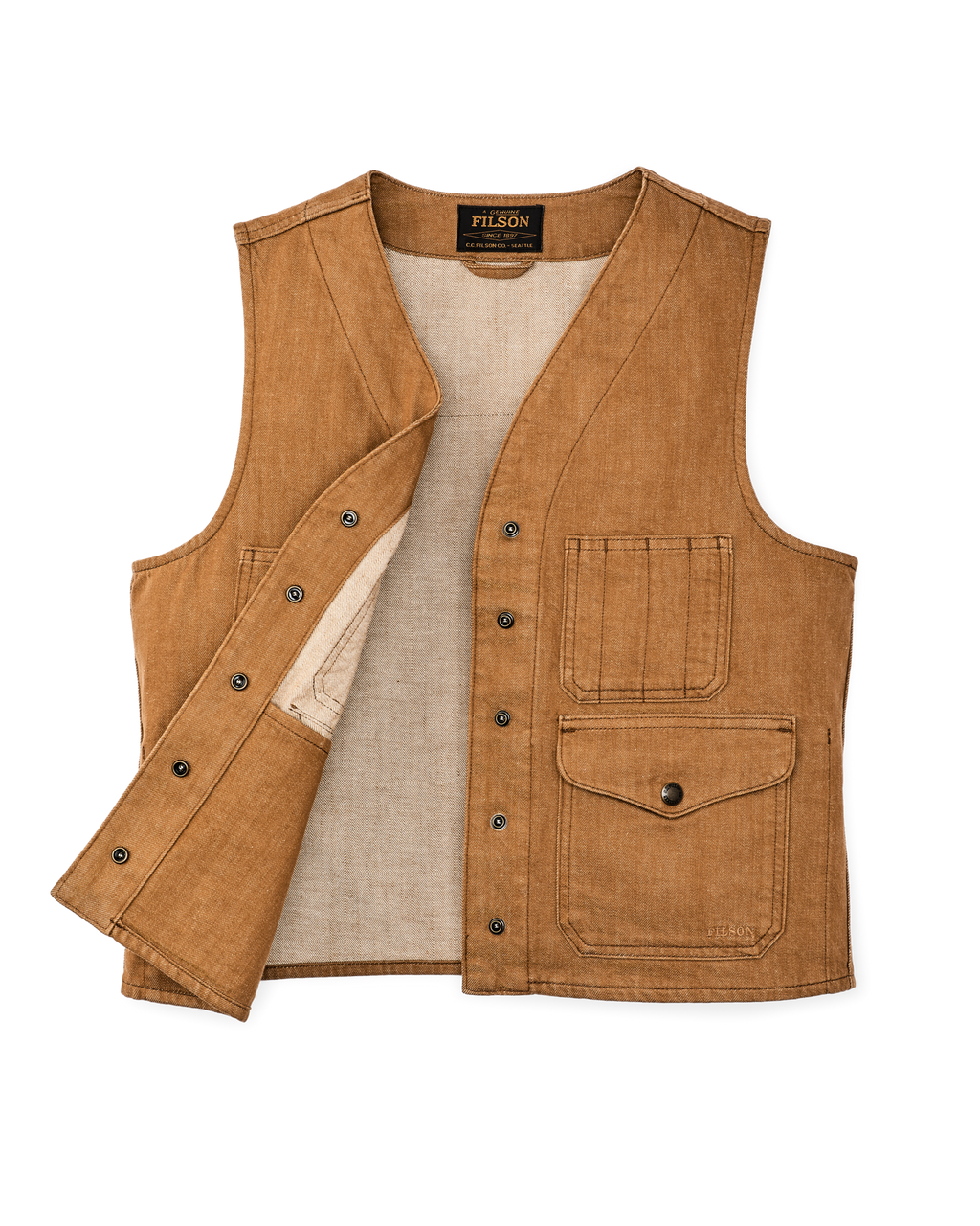 Archive Cruiser Vest in Harvest Tan