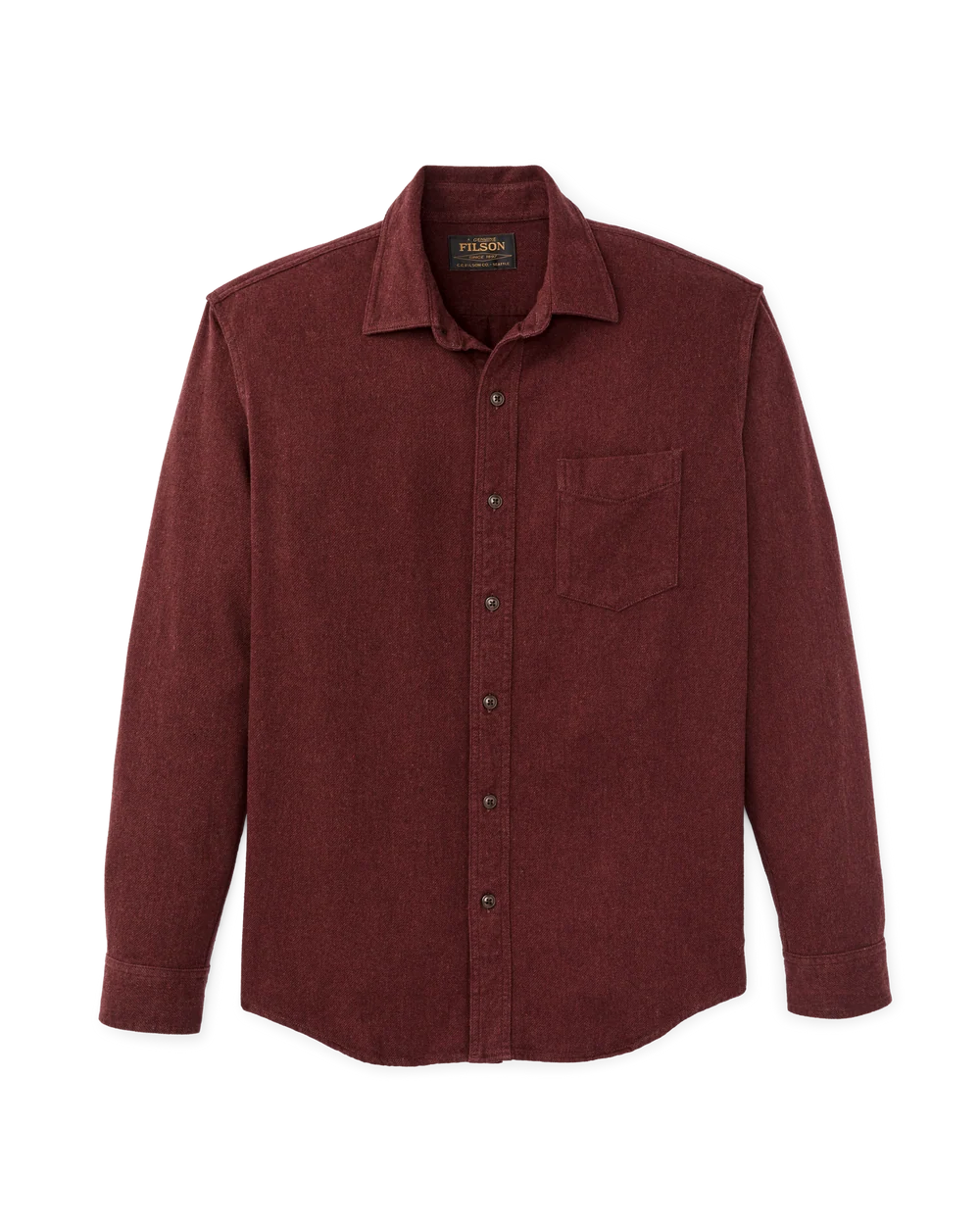 Rustic Flannel Shirt in Port Heather