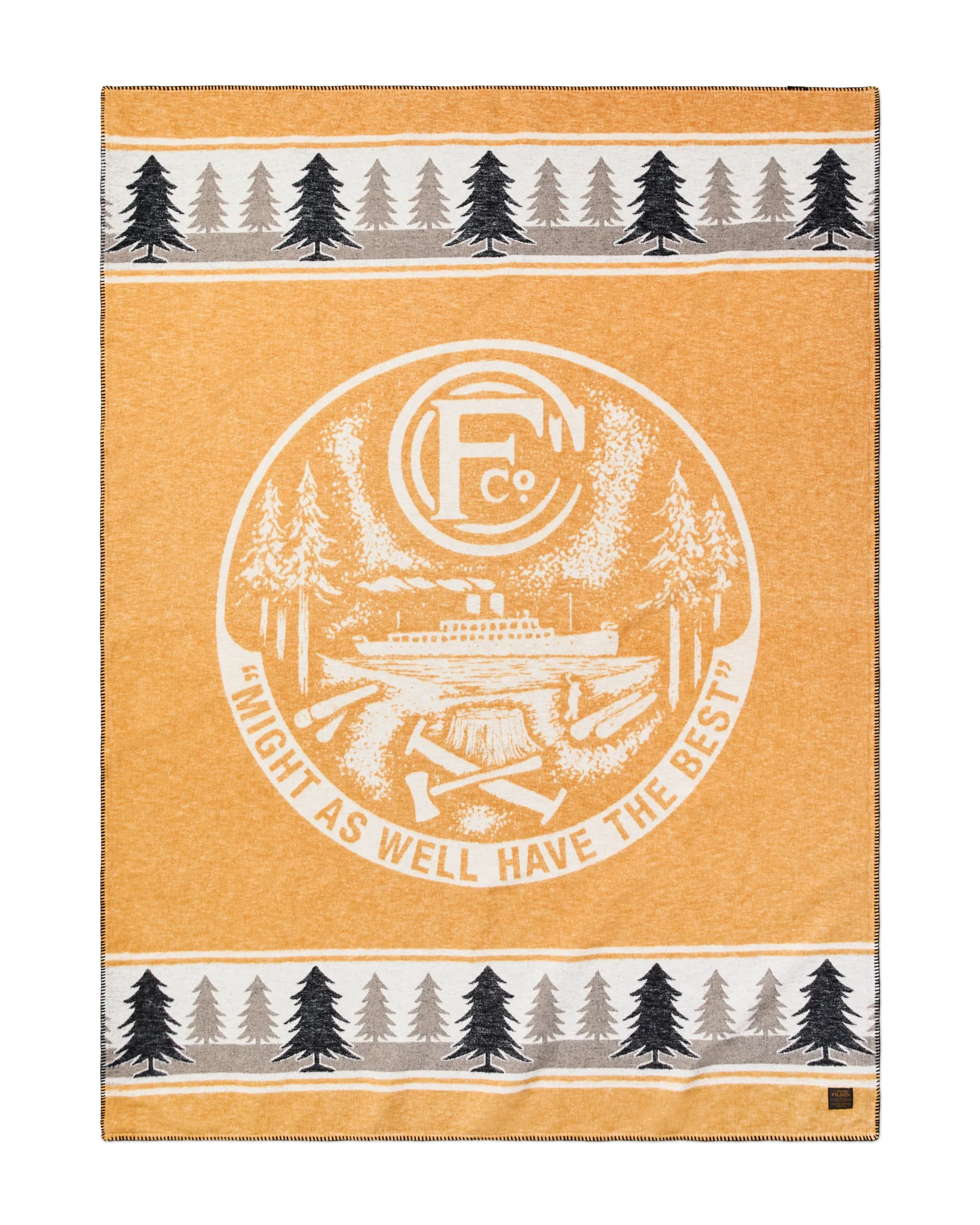 Forestry Cotton Blanket in Buckthorn Brown