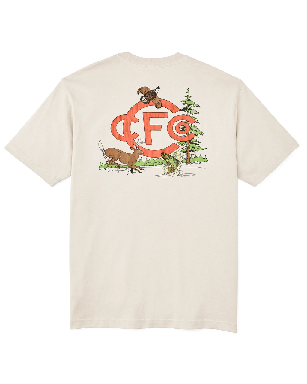 Frontier Sportsman Club Cliff Gray Graphic T-Shirt
