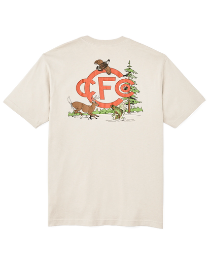 Frontier Sportsman Club Cliff Gray Graphic T-Shirt