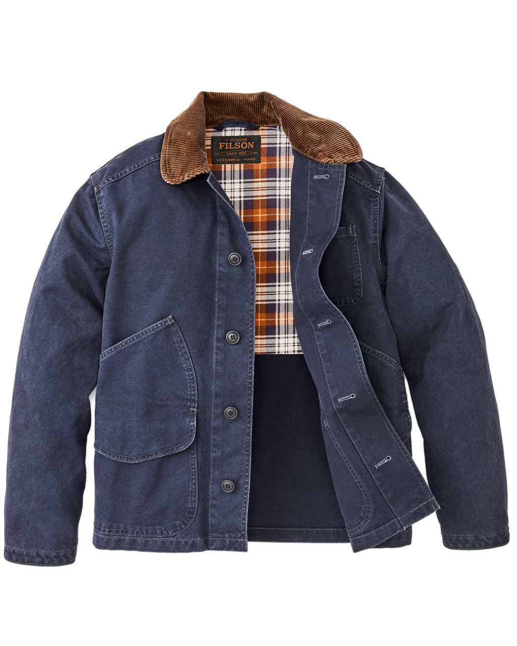Canvas Outfitter Jacket in Blue Mussel