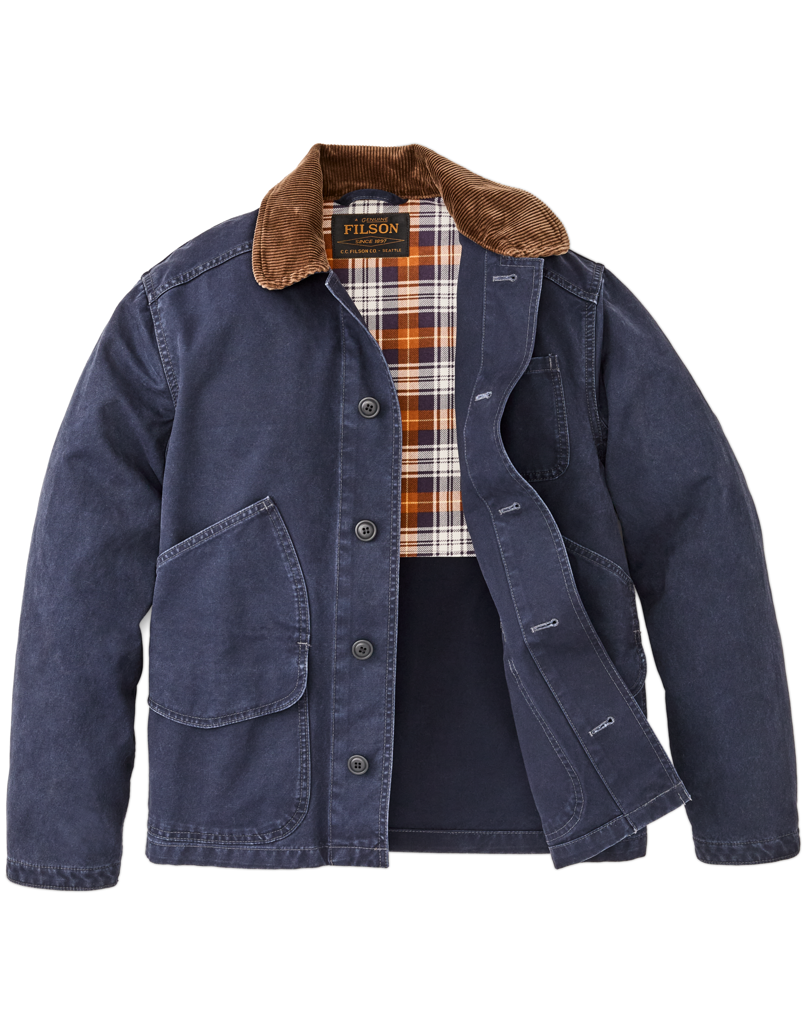Canvas Outfitter Jacket in Blue Mussel