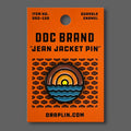 DDC-156 Waves Enamel Jean Jacket Pin