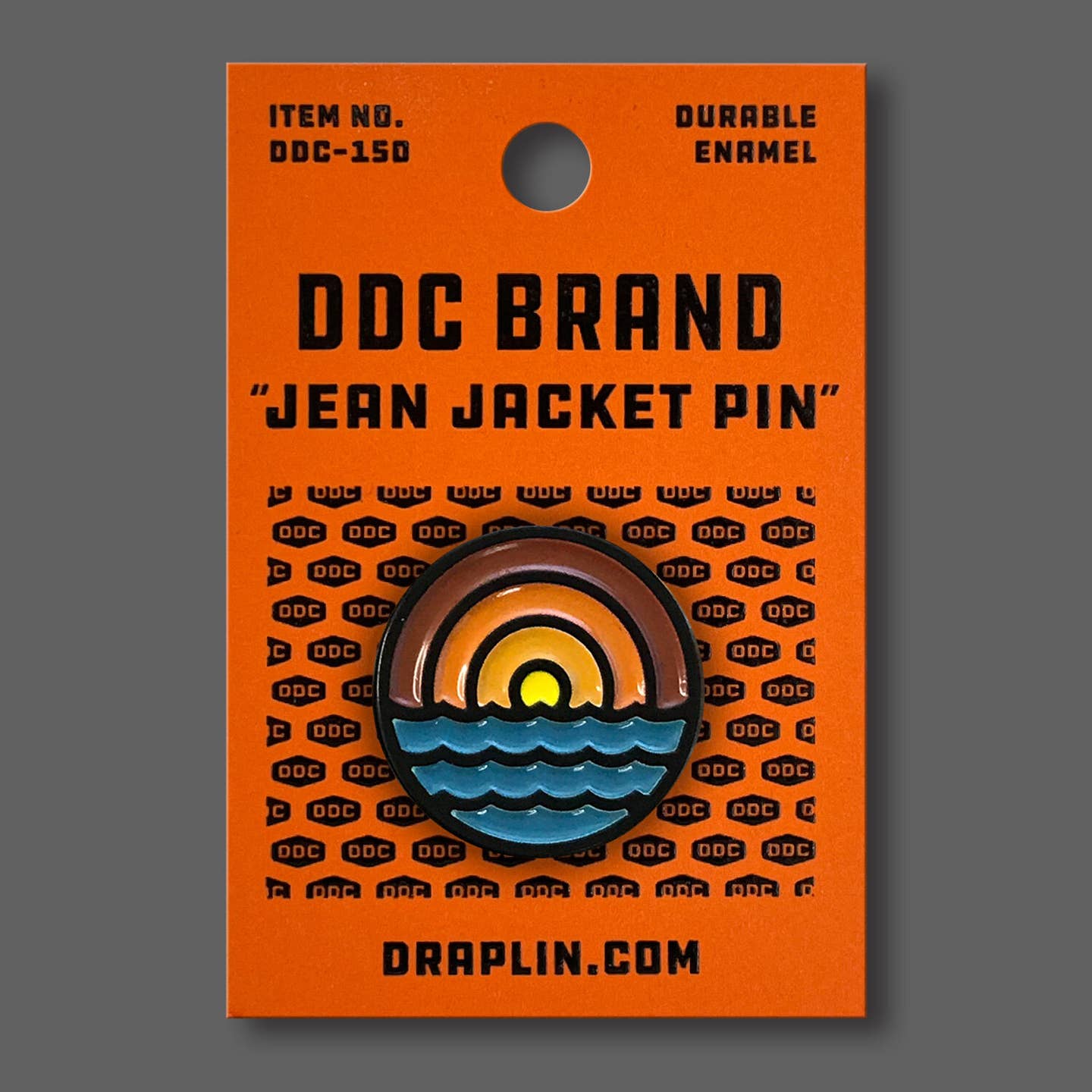 DDC-156 Waves Enamel Jean Jacket Pin