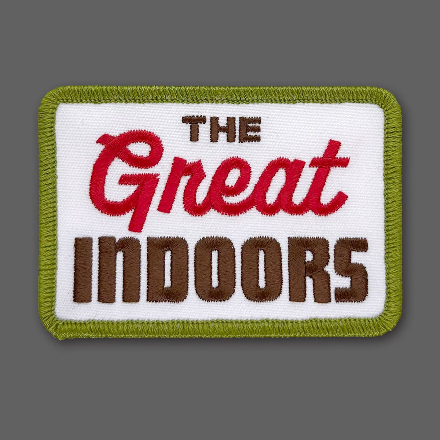DDC-330 “Great Indoors” Red/Olive/White Souvenir Patch