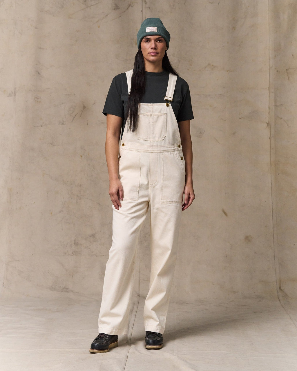 Denim Overalls in Natural Seed