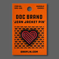 DDC-153 Thick Lines Heart Enamel Pin
