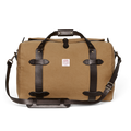 Medium Rugged Twill Duffle Bag in Tan