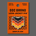 DDC-216 Bats Rising Jean Jacket Pin