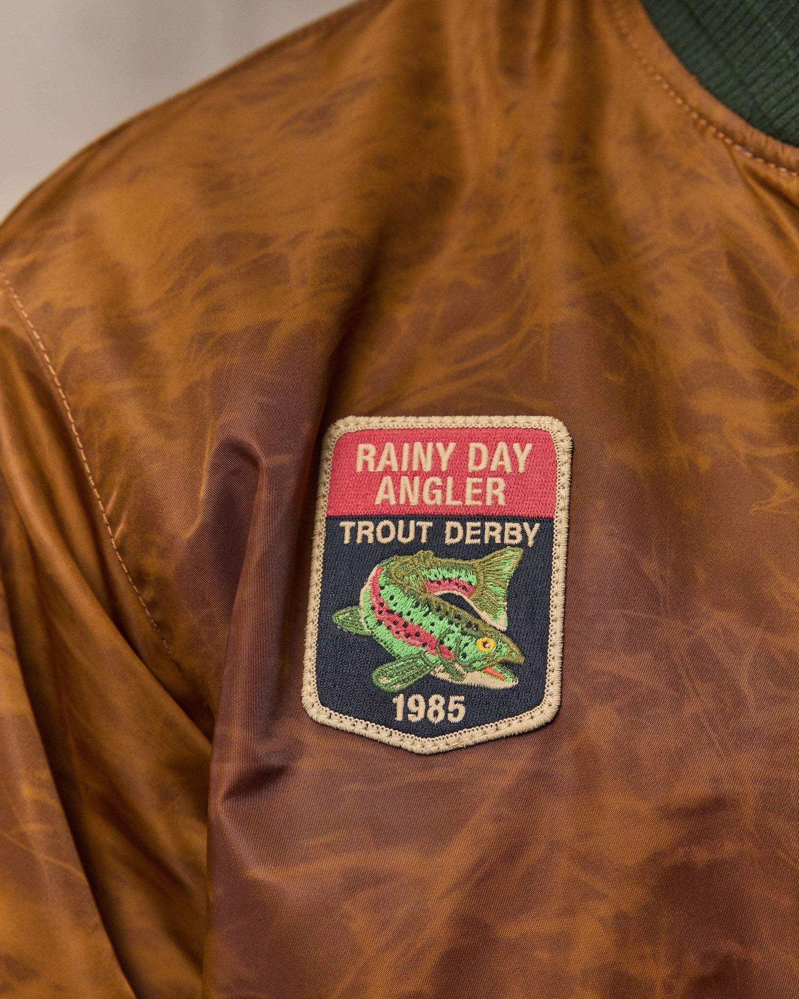 Embroidered Montlake Jacket in Whiskey