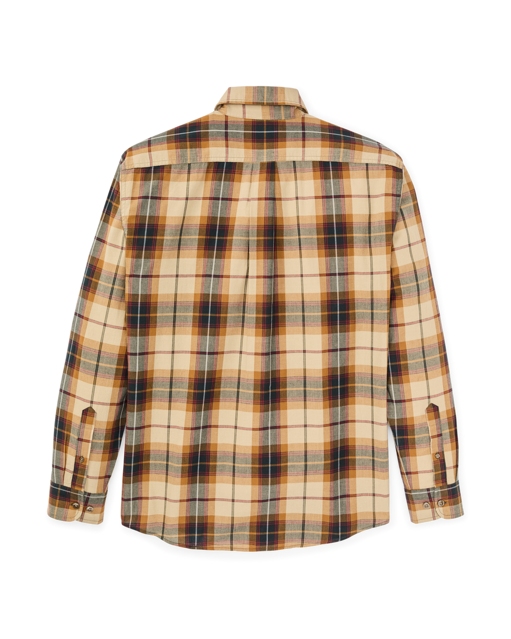 Madras Button-Down Shirt in Tan Spruce Multicolor