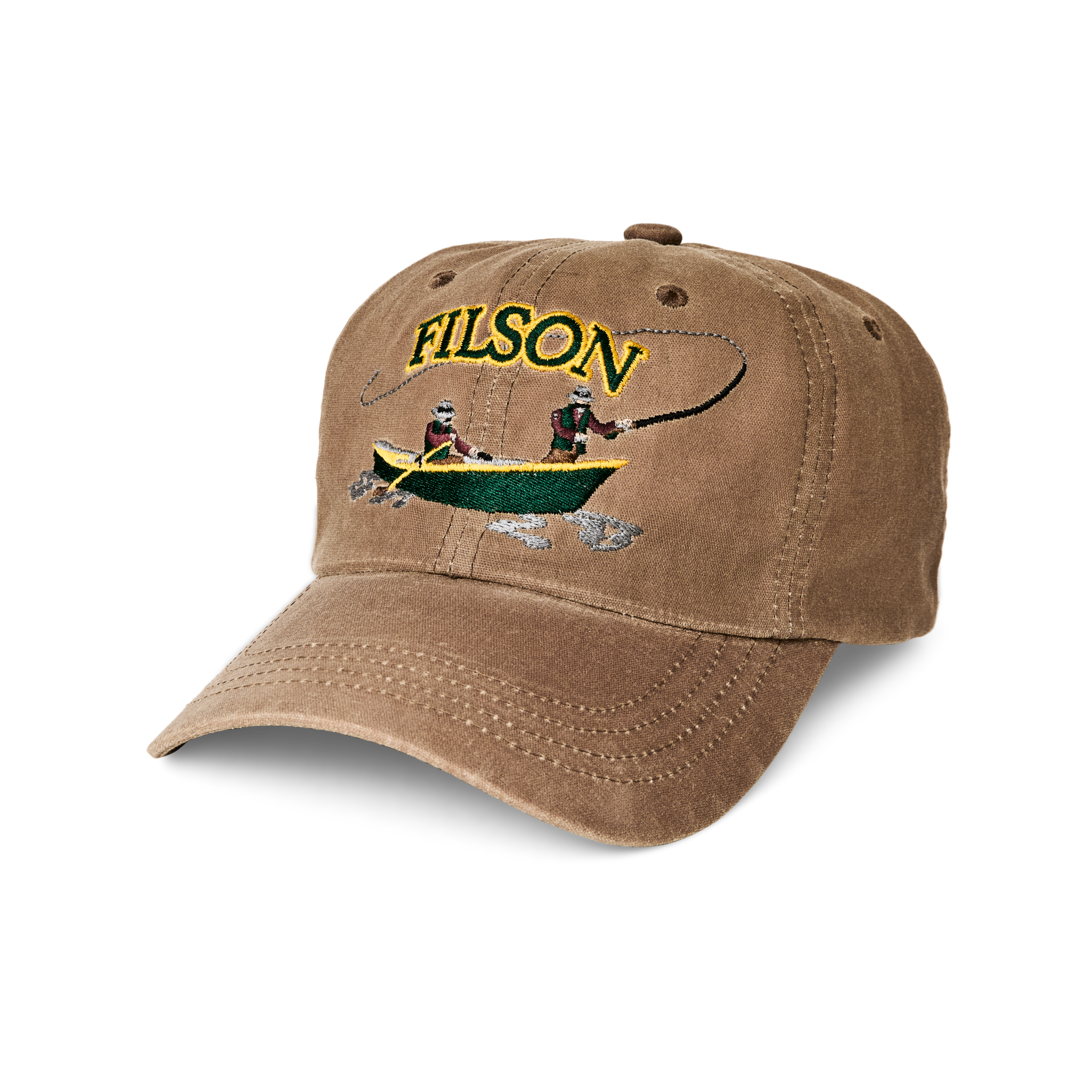 Low−Profile Logger Cap in Pecan Boat