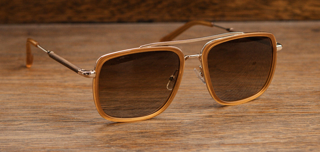 Grant in Caramel & Gold, Walnut & Brown Fade Polarized