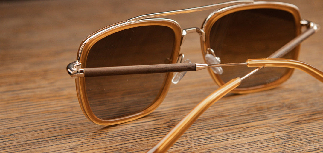 Grant in Caramel & Gold, Walnut & Brown Fade Polarized