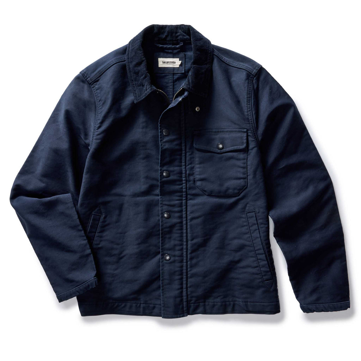 The Deck Jacket in Dark Navy Bedford Cord