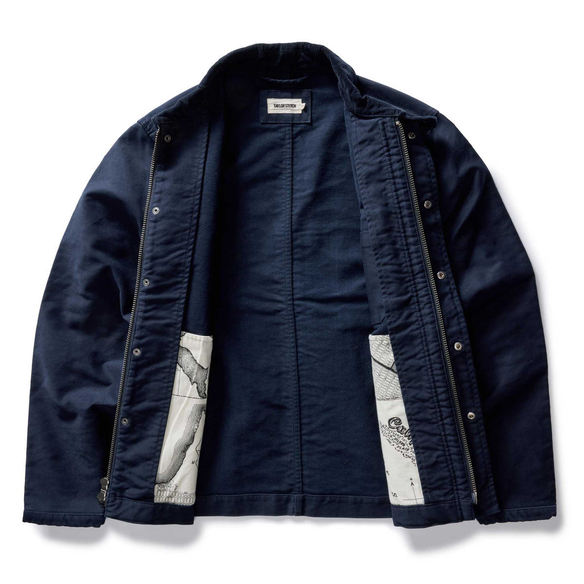 The Deck Jacket in Dark Navy Bedford Cord
