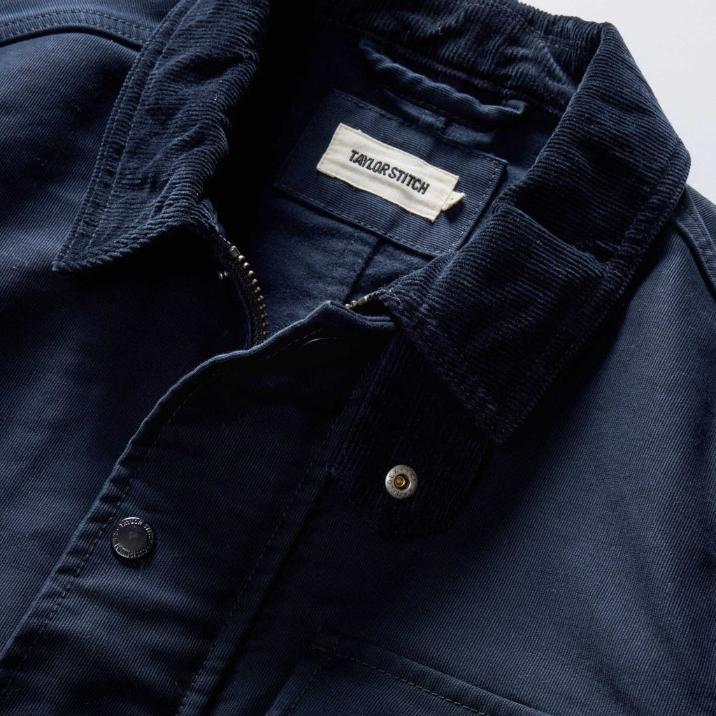 The Deck Jacket in Dark Navy Bedford Cord