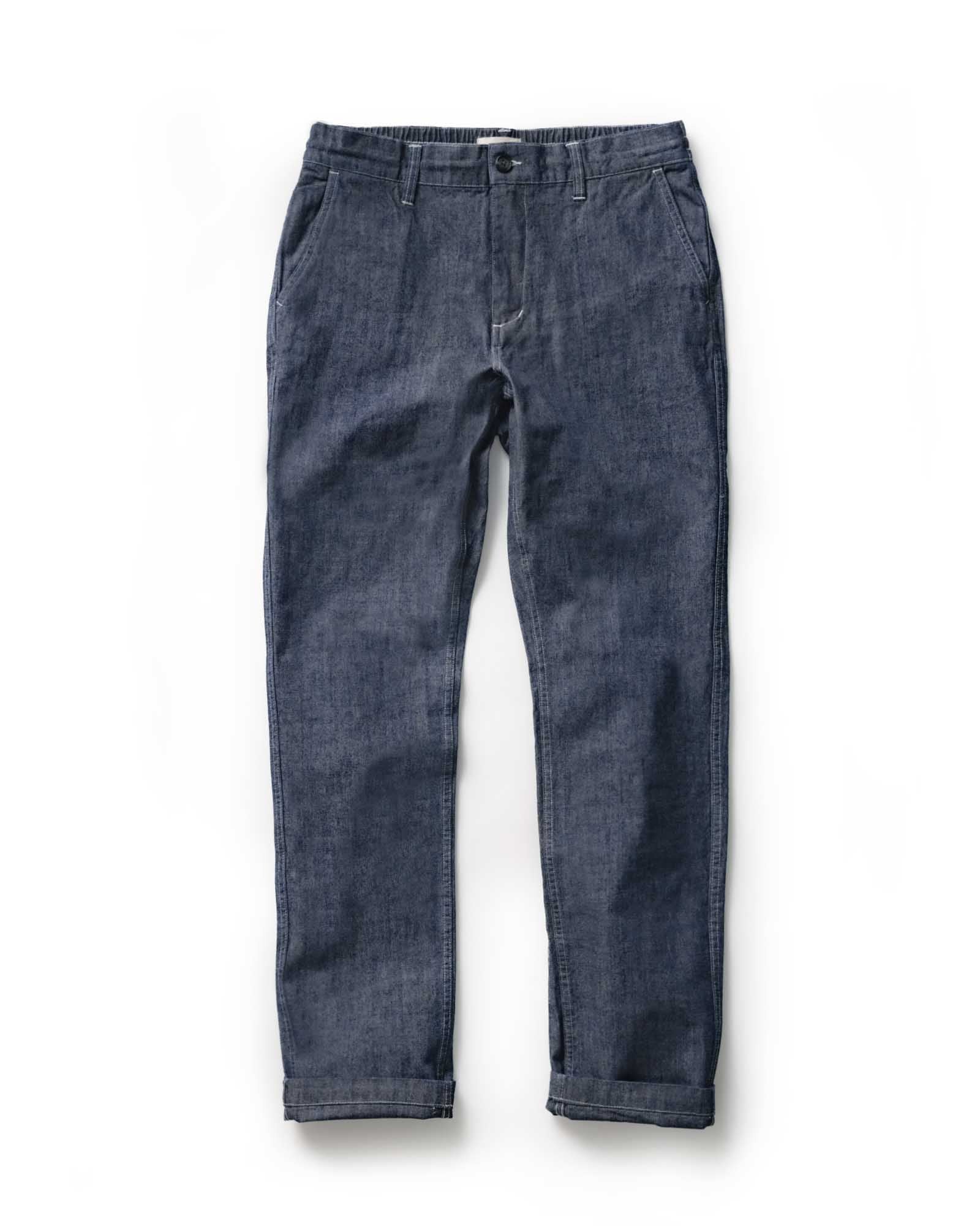 The Easy Pant in Washed Indigo Chambray