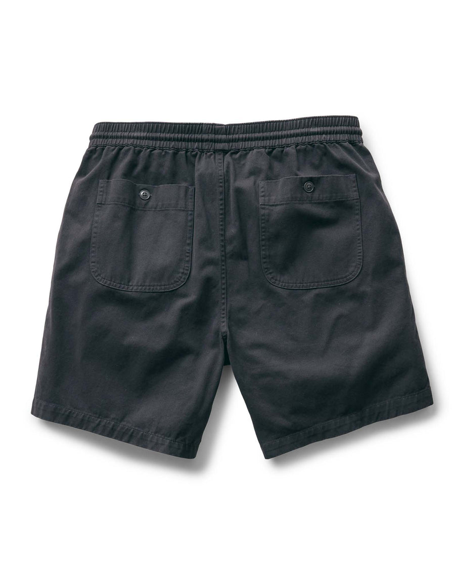 The Apres Short in Organic Faded Black Foundation Twill