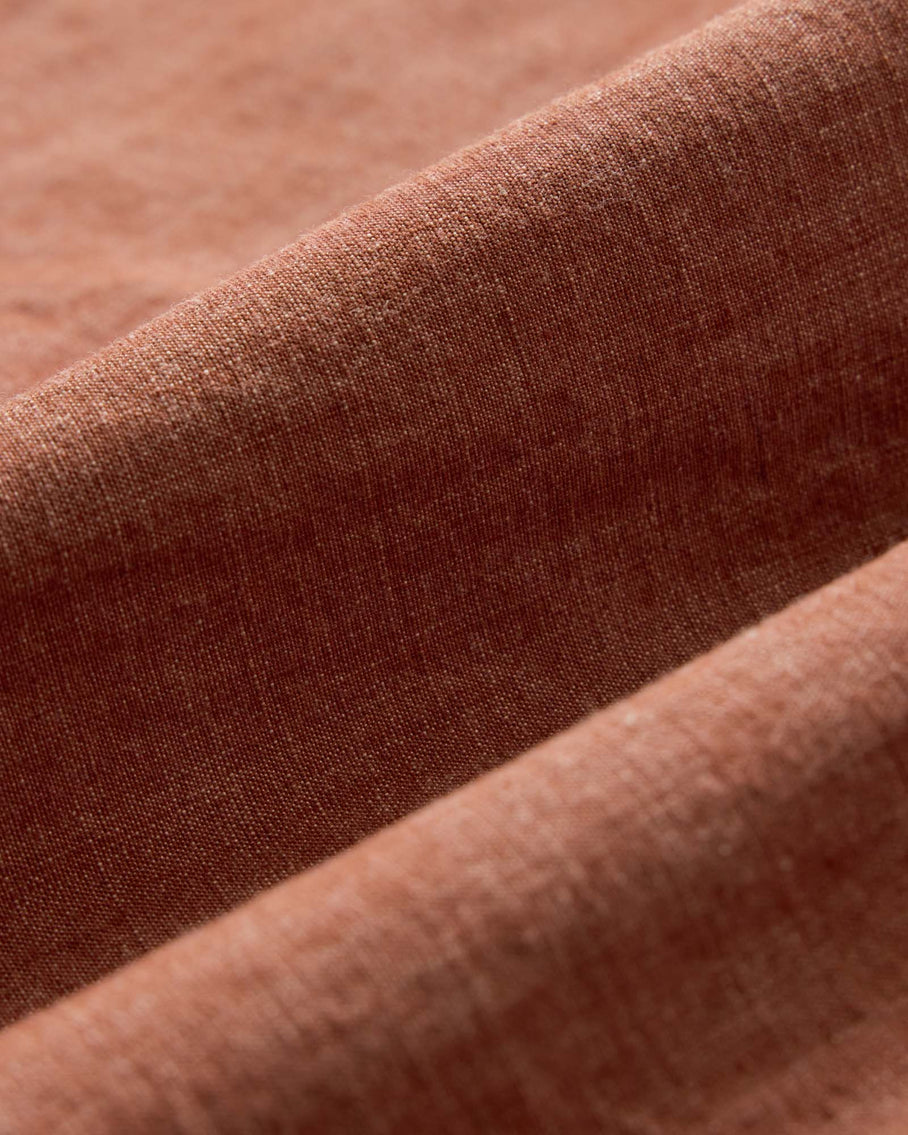 The Breakwater Short in Washed Brick Chambray