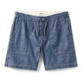 The Breakwater Short in Washed Indigo Chambray