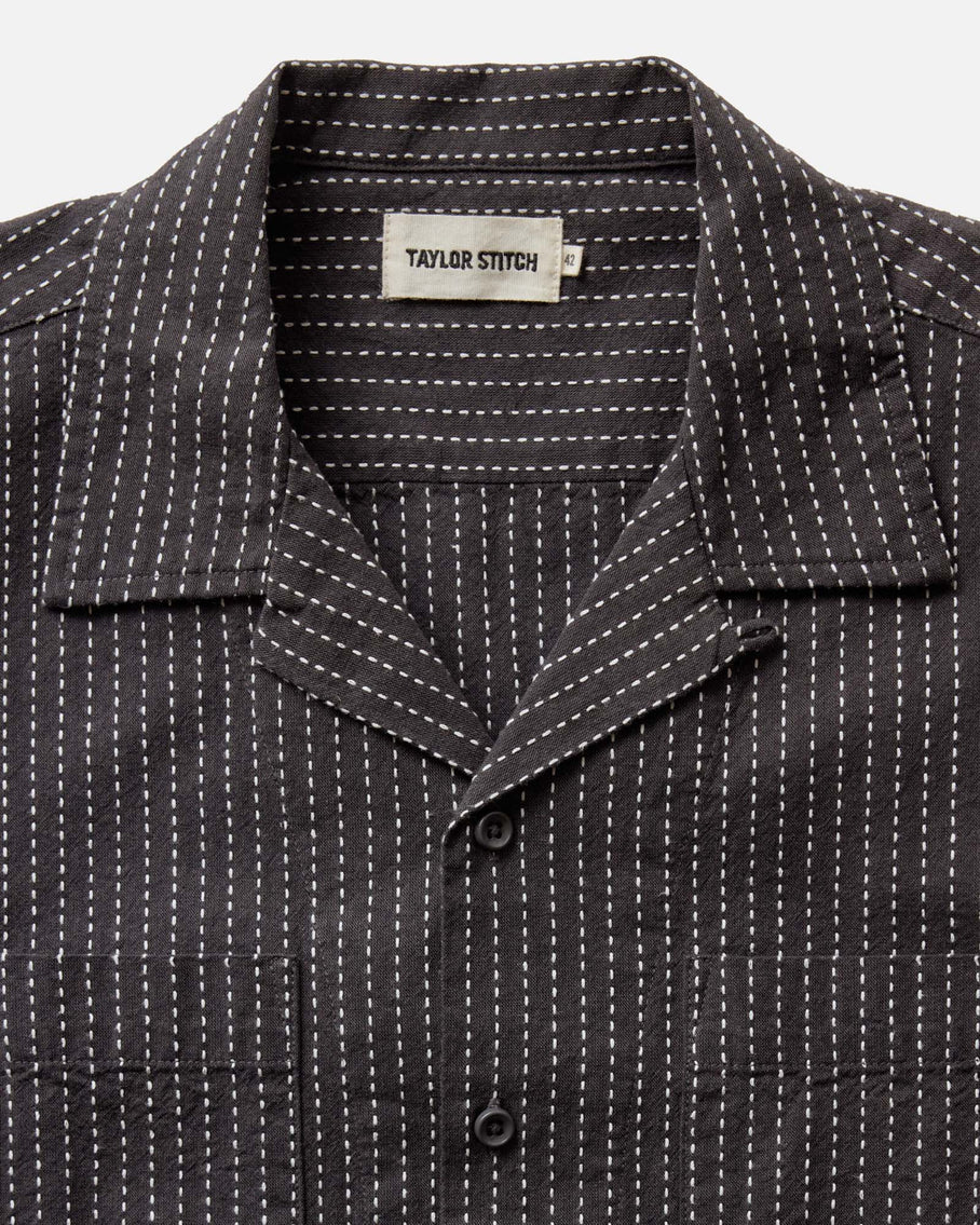 The Conrad Shirt in Pickstitch Stripe Dobby