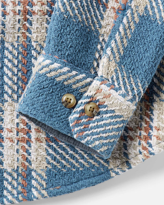 The Cutter Over shirt in Ocean Plaid