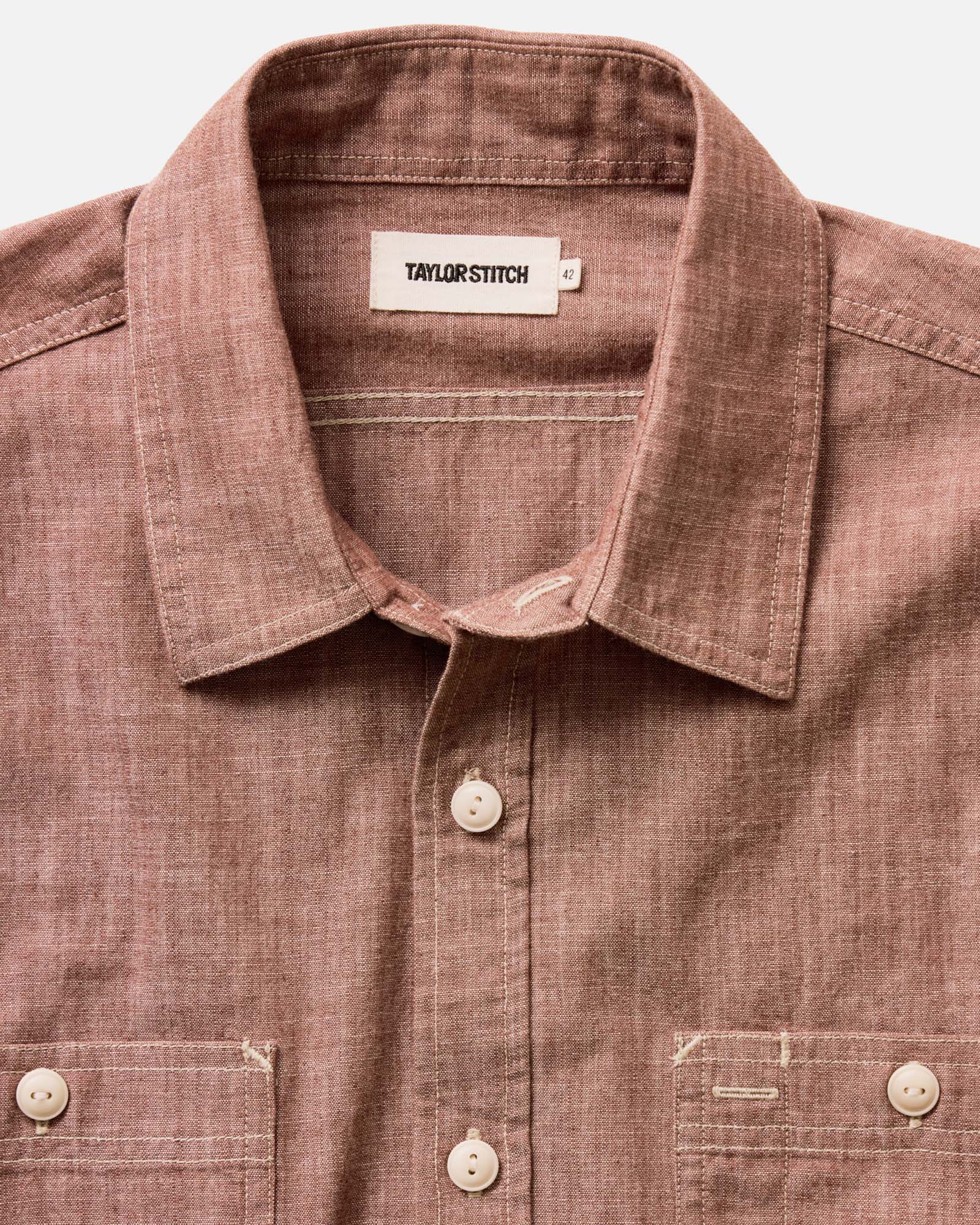 The Foundry Shirt in Brick Chambray