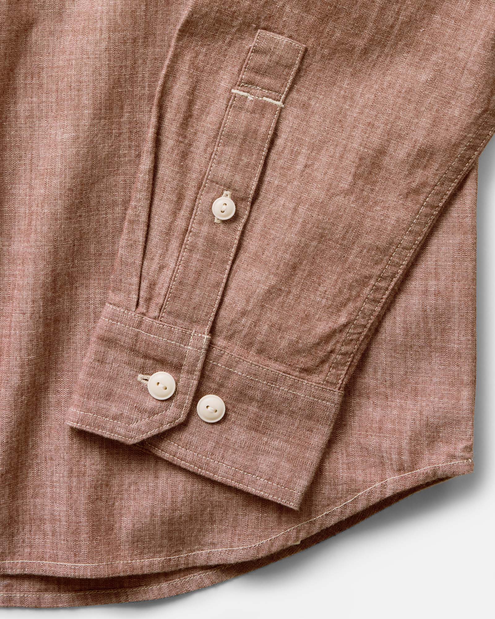 The Foundry Shirt in Brick Chambray