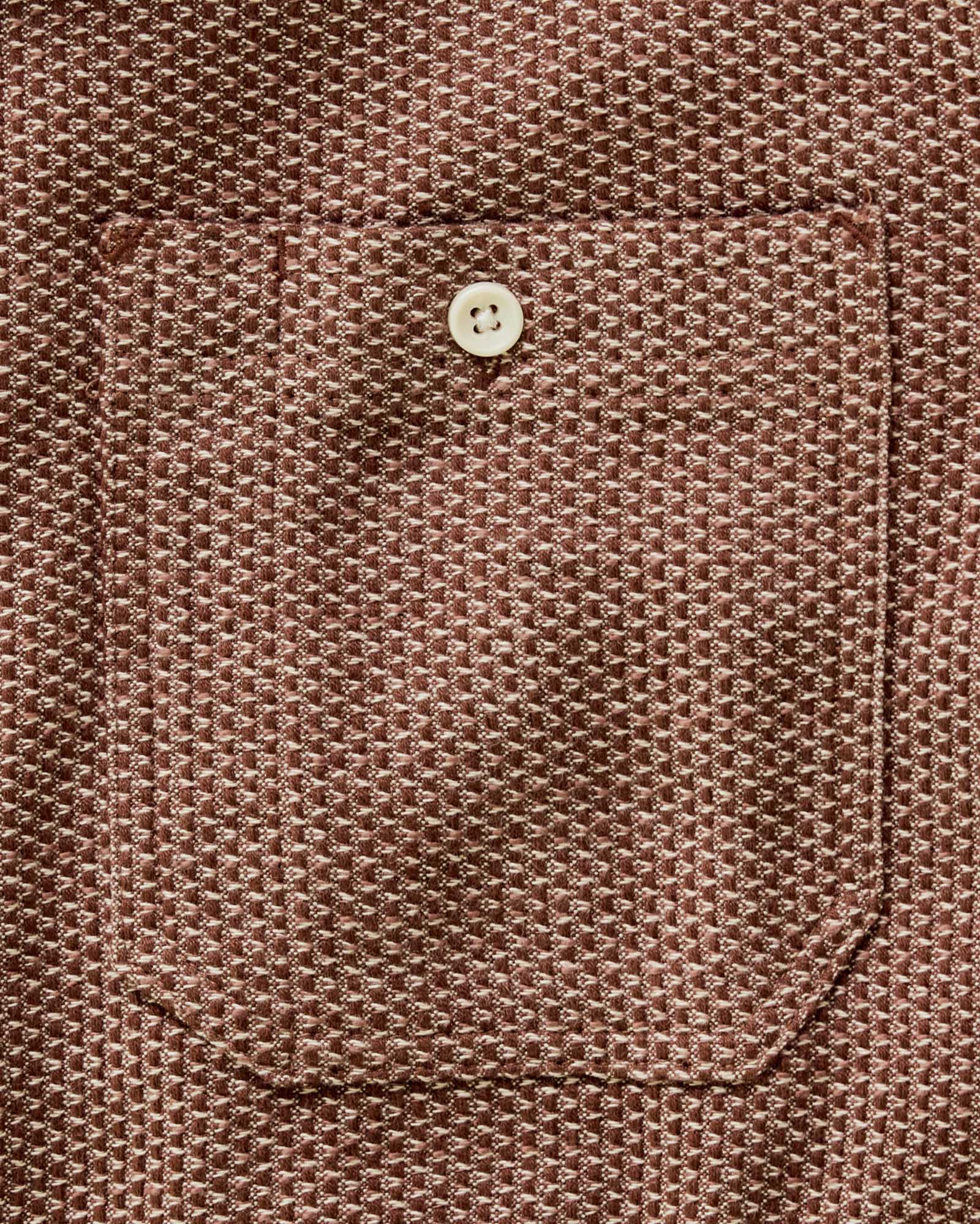 The Utility Shirt in Brick Sashiko