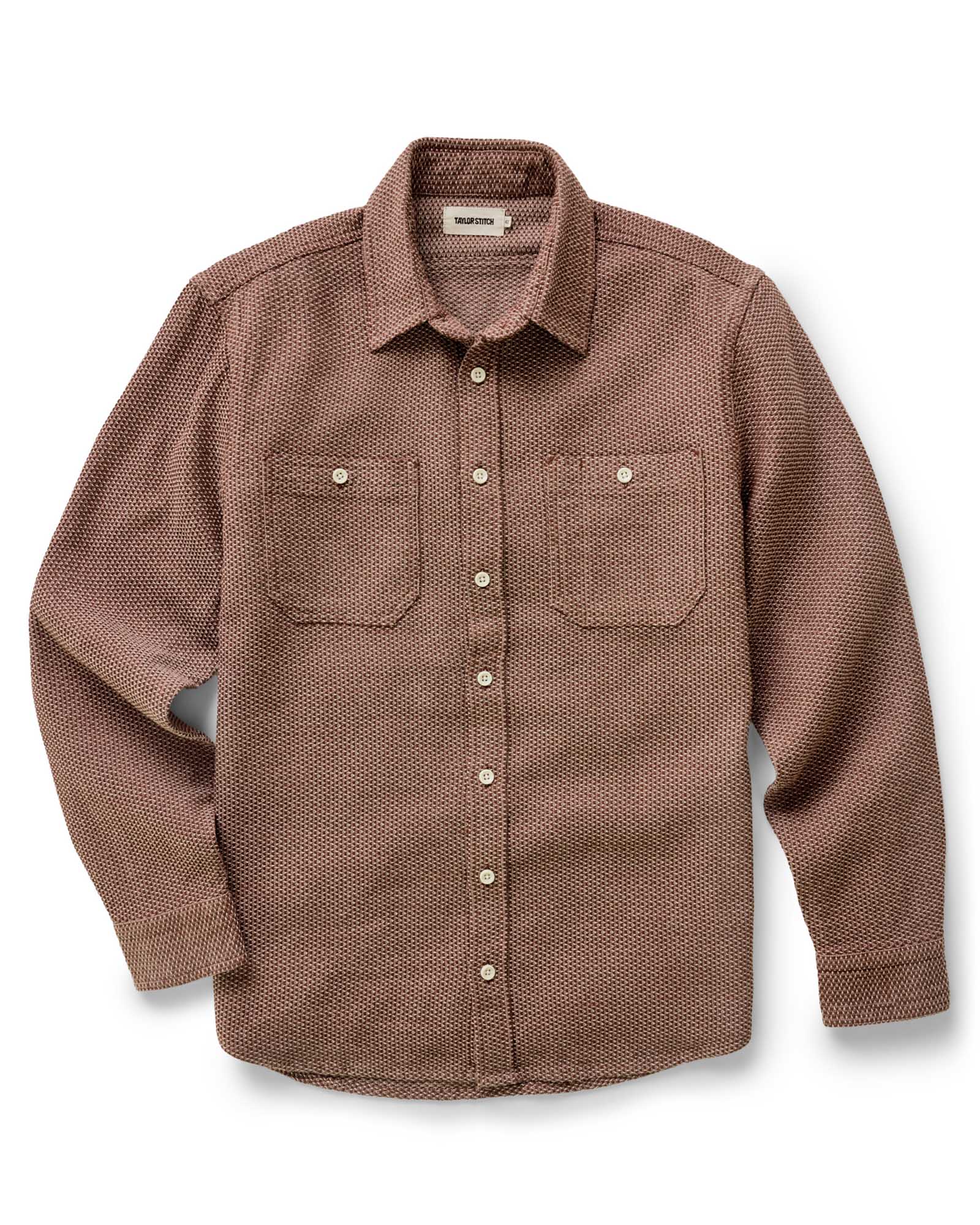 The Utility Shirt in Brick Sashiko