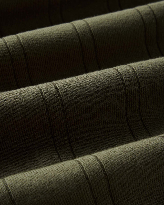 The Valencia Sweater Polo in Heather Cilantro Rib