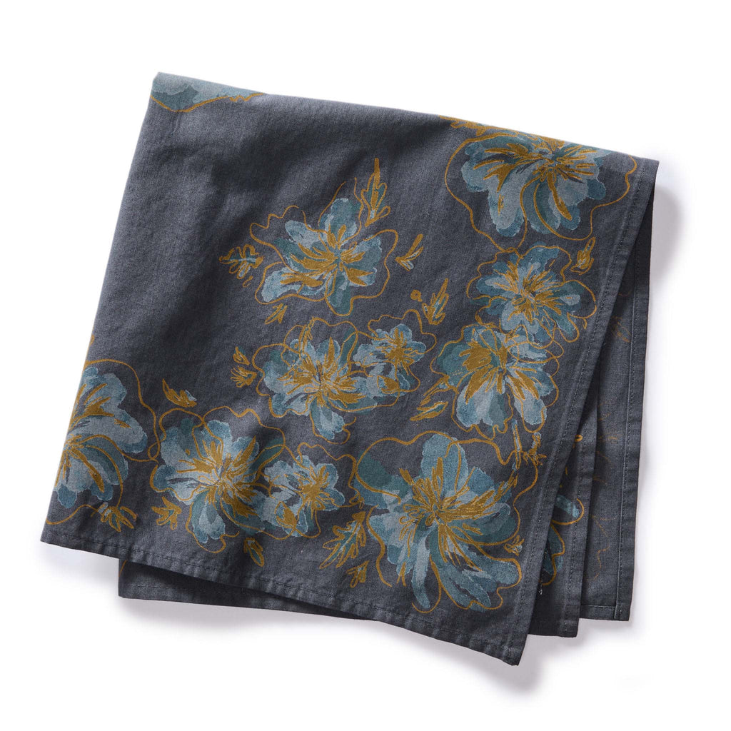 The Bandana in Dark Blue Floral