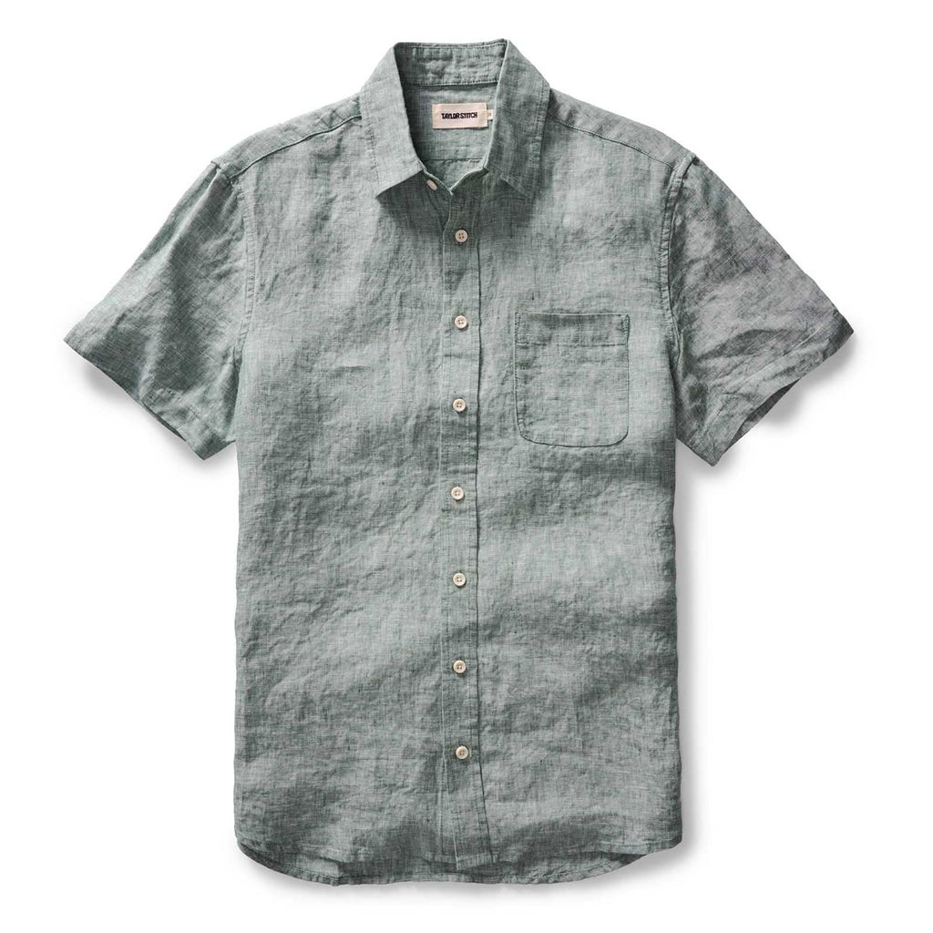 The Short Sleeve California in Cilantro Hemp