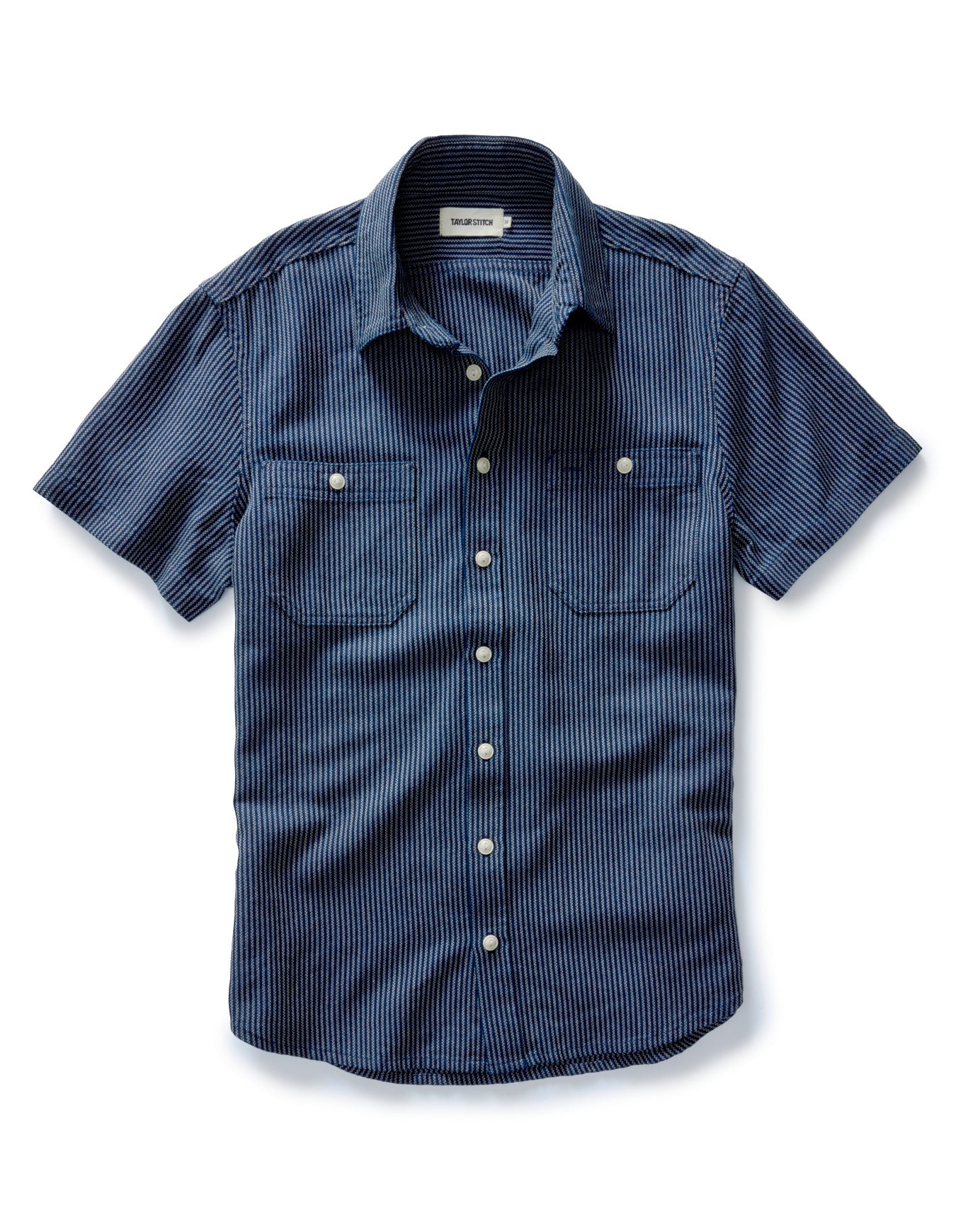 The Short Sleeve Utility Shirt in Roped Indigo