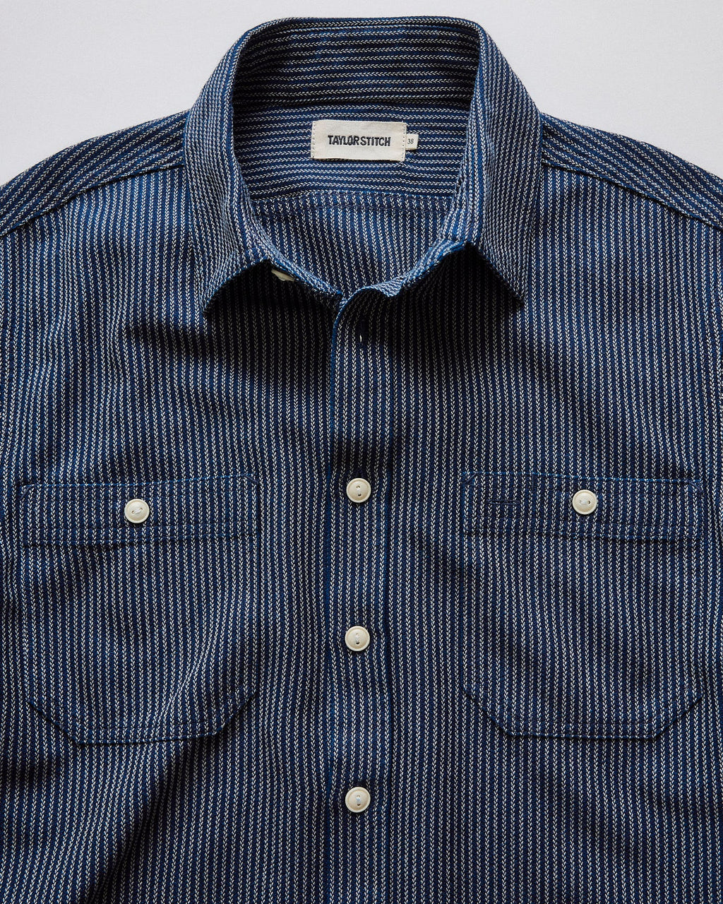 The Short Sleeve Utility Shirt in Roped Indigo