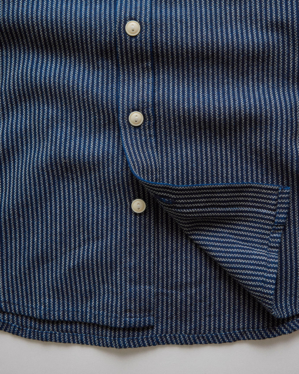 The Short Sleeve Utility Shirt in Roped Indigo